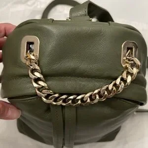 FURLA GREEN LEATHER BACKPACK WOMENS SIZE S Shop latest trending Furla Mineral Green color Backpacks  main image 4